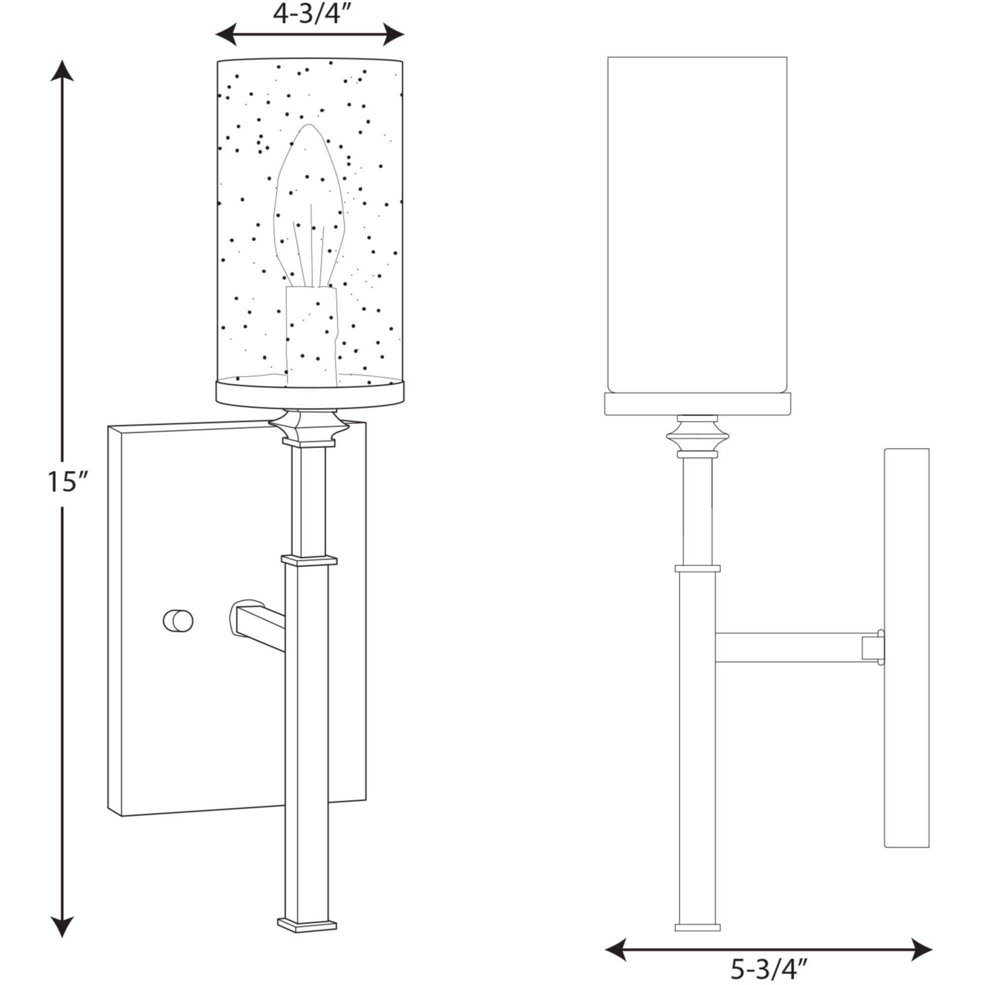 Tralee 1 Light Graphite Wall Bracket Wall Light, Design Series