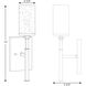 Tralee 1 Light Graphite Wall Bracket Wall Light, Design Series