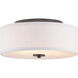 Briscoe 2 Light 13 inch Graphite Flush Mount Ceiling Light