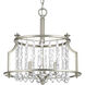 Bradstreet 3 Light 15.88 inch Silver Ridge Semi-Flush Mount Convertible Ceiling Light, Design Series