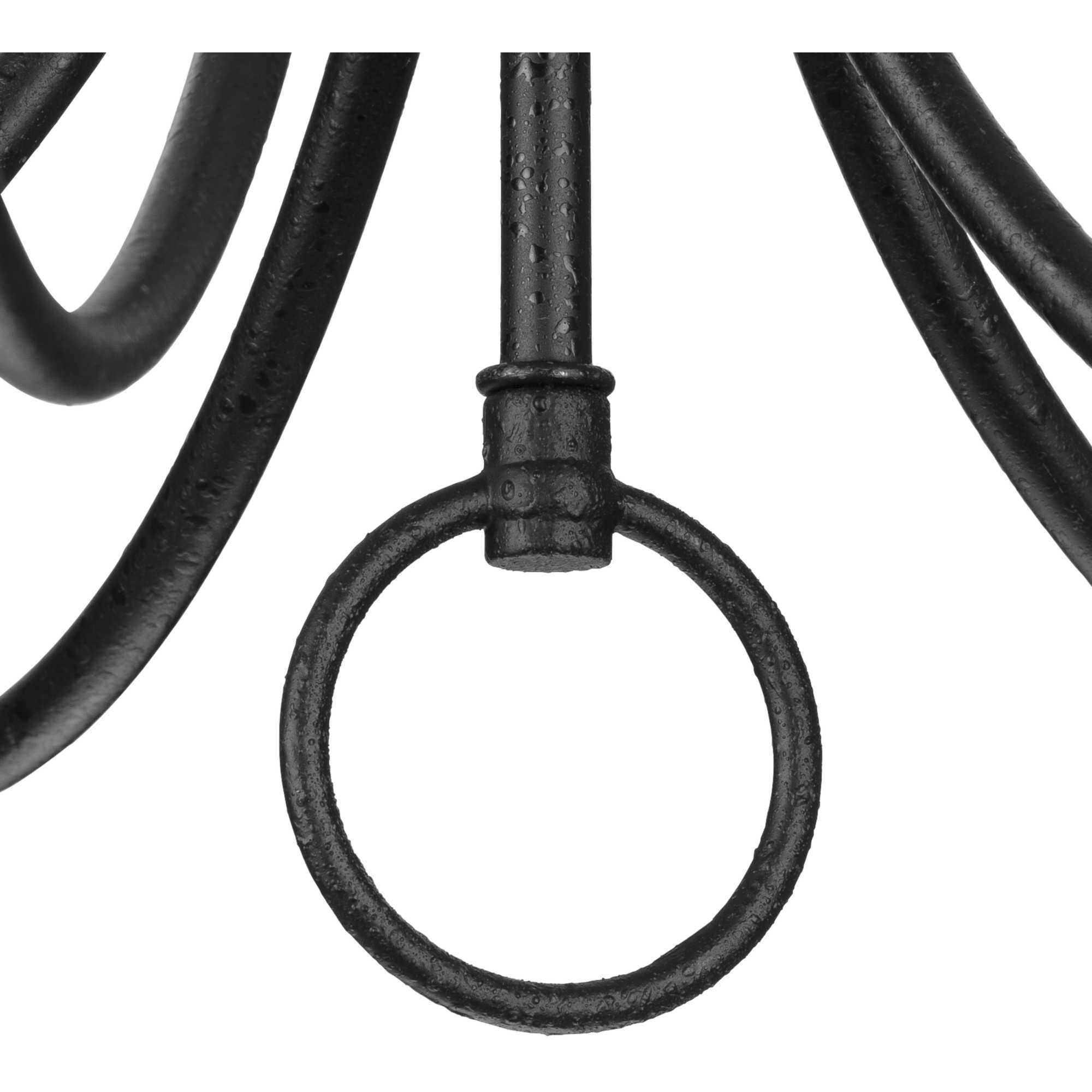 Gloucester St 5 Light 21 inch Textured Black Chandelier Ceiling Light