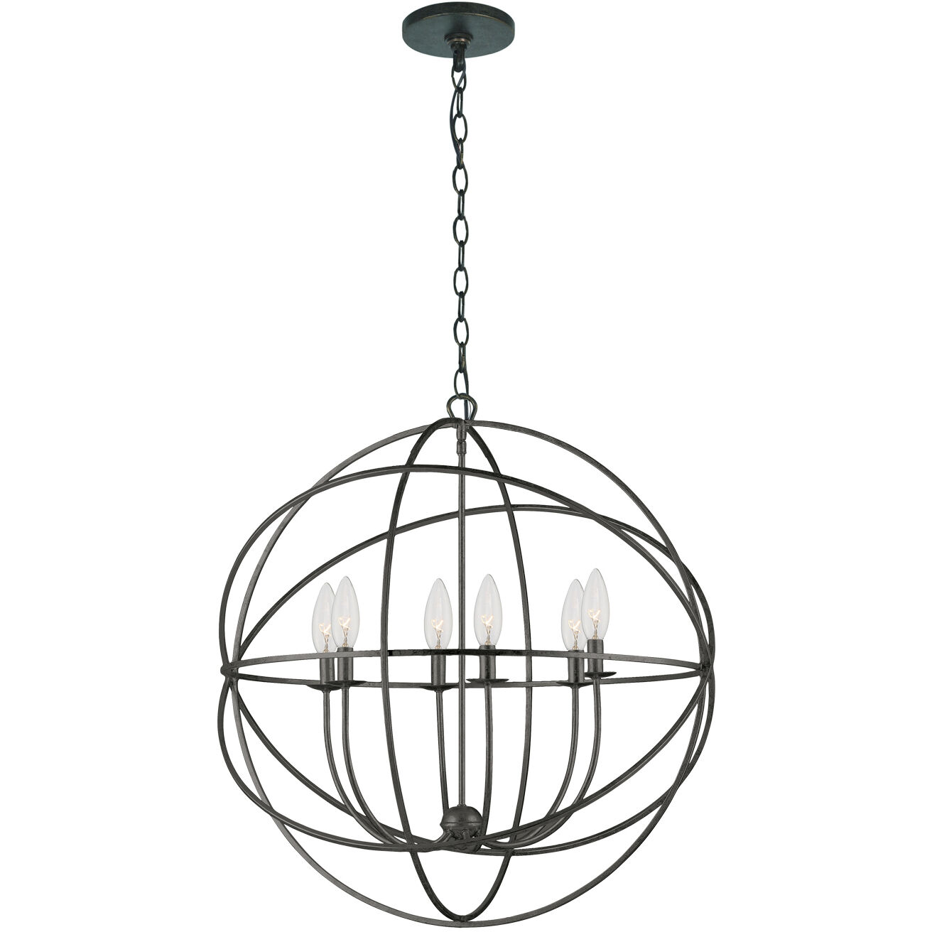 Somma Way 6 Light 22.5 inch Bronze Chandelier Ceiling Light