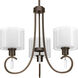 Gladden Pl 3 Light 22 inch Antique Bronze Chandelier Ceiling Light