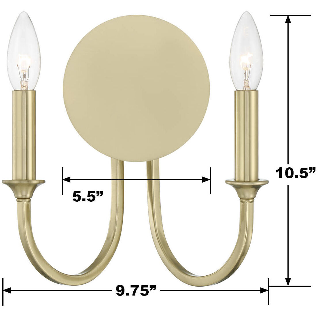Stone Canyon Sconce Wall Light in Gold