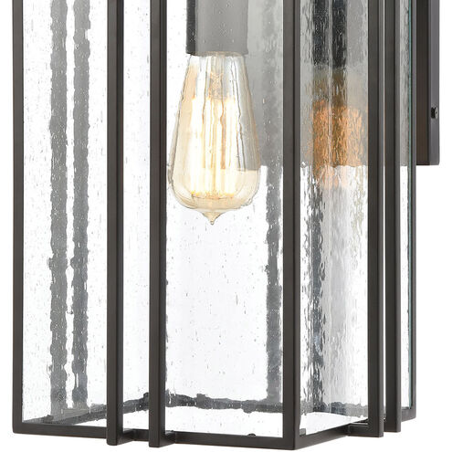 Brough 1 Light 16 inch Matte Black Outdoor Wall Sconce