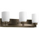 Graford 3 Light 21.75 inch Antique Bronze Bath Vanity Wall Light