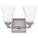 Tatum 2 Light 12.5 inch Brushed Nickel Vanity Light Wall Light