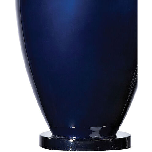 Brentwood 34 inch 150 watt Navy with Black Nickel Table Lamp Portable Light