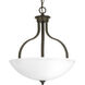 Antelo View Dr 3 Light 17 inch Antique Bronze Inverted Pendant Ceiling Light