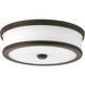 Green Ave LED 13 inch Antique Bronze Flush Mount Ceiling Light, Progress LED