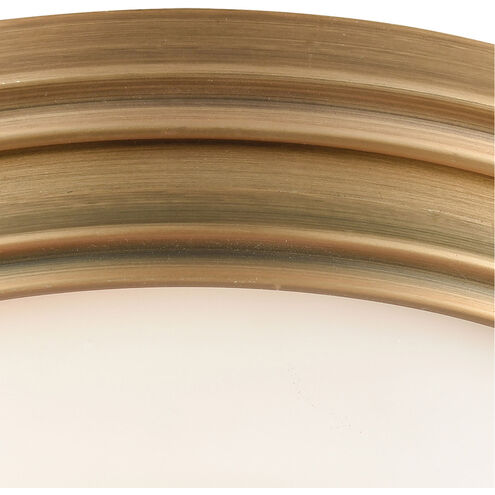 Glasgow Pl 2 Light 13 inch Classic Brass Flush Mount Ceiling Light