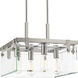 Guthrie 4 Light 17 inch Brushed Nickel Semi-Flush Mount Convertible Ceiling Light, Design Series