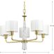 Santa Barbara 5 Light 27 inch Vintage Gold Chandelier Ceiling Light, Design Series