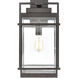 Loft 1 Light 19 inch Matte Black Outdoor Sconce