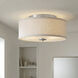 Briscoe 2 Light 13 inch Brushed Nickel Flush Mount Ceiling Light