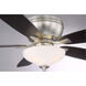 Noble 52 inch Brushed Nickel with 0 Blades Ceiling Fan