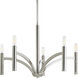 Elizabethtown 5 Light 25 inch Polished Nickel Chandelier Ceiling Light