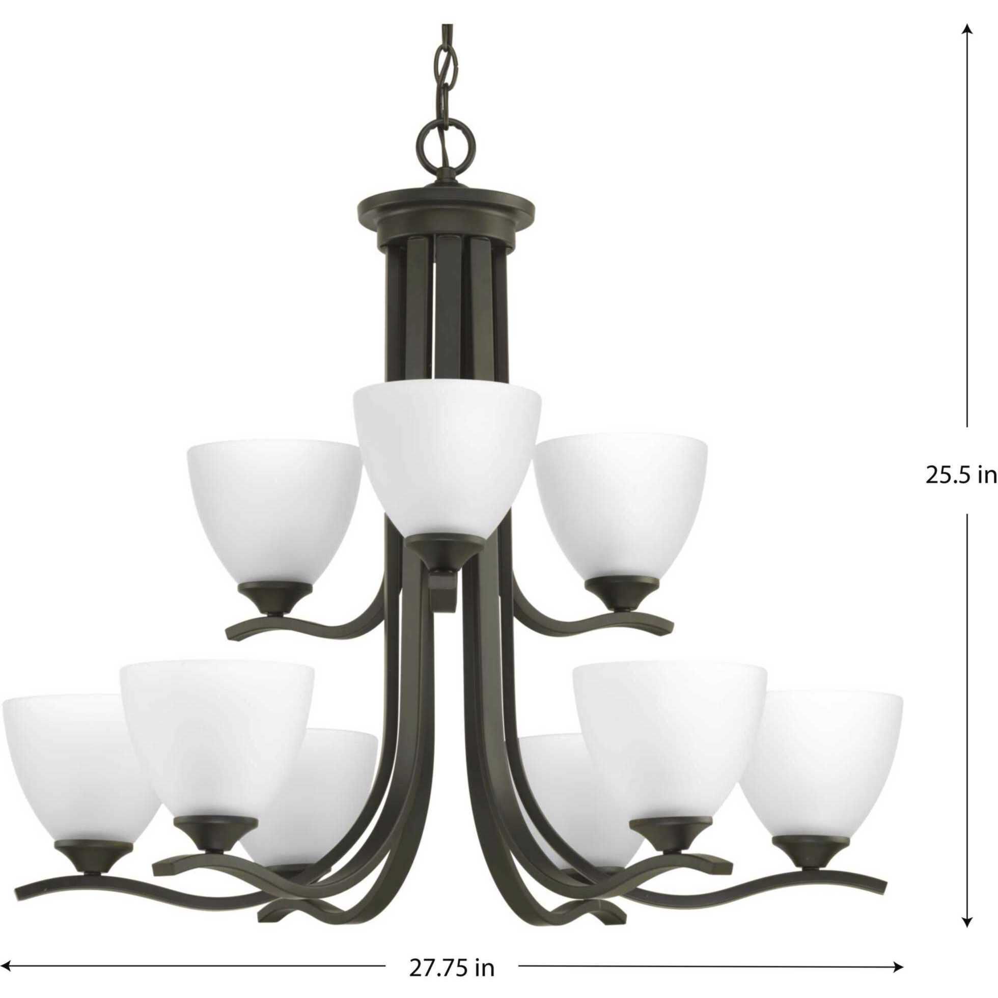 Antelo View Dr 9 Light 27.75 inch Antique Bronze Chandelier Ceiling Light