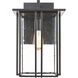 Brough 1 Light 16 inch Matte Black Outdoor Wall Sconce