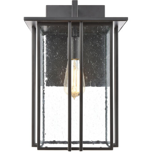 Brough 1 Light 16 inch Matte Black Outdoor Wall Sconce