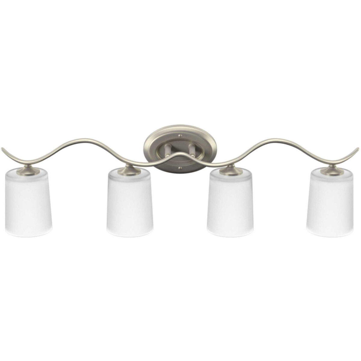 Briscoe 4 Light 31 inch Brushed Nickel Bath Vanity Wall Light