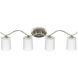 Briscoe 4 Light 31 inch Brushed Nickel Bath Vanity Wall Light