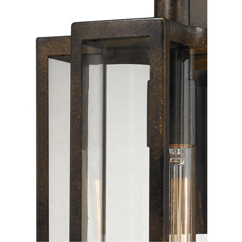 Greenock Ln 1 Light 16 inch Hazelnut Bronze with Clear Outdoor Wall Sconce