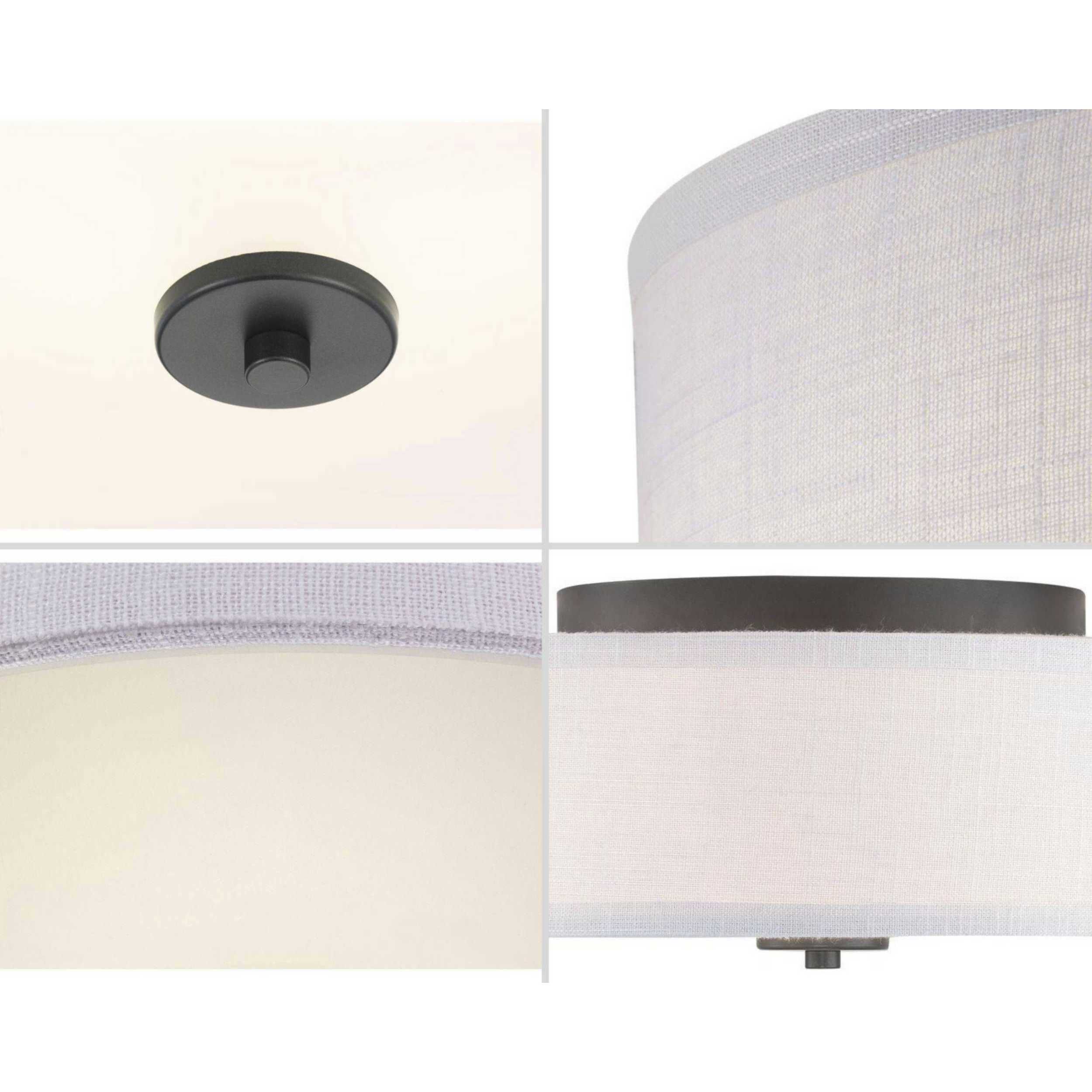 Briscoe 2 Light 13 inch Graphite Flush Mount Ceiling Light