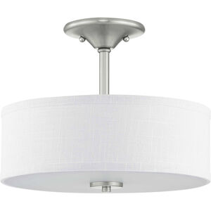 Briscoe 2 Light 13 inch Brushed Nickel Semi-Flush Mount Ceiling Light