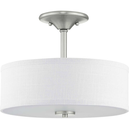 Briscoe 2 Light 13 inch Brushed Nickel Semi-Flush Mount Ceiling Light