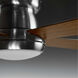 Irving 52 inch Brushed Nickel with Medium Cherry Blades Ceiling Fan, Progress LED