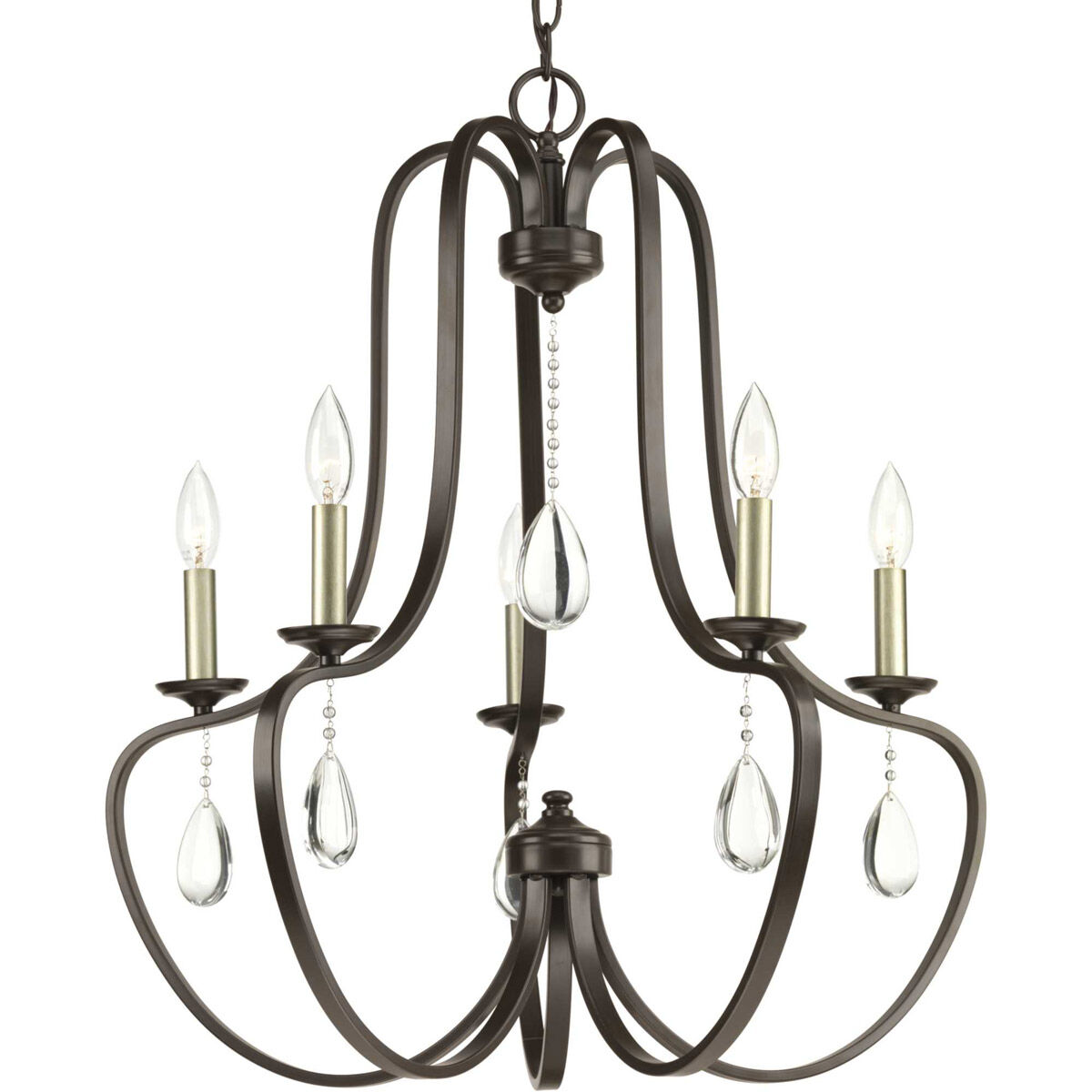 Lancaster 5 Light 24.63 inch Antique Bronze Chandelier Ceiling Light