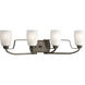 Anna 4 Light 29.5 inch Antique Bronze Bath Vanity Wall Light
