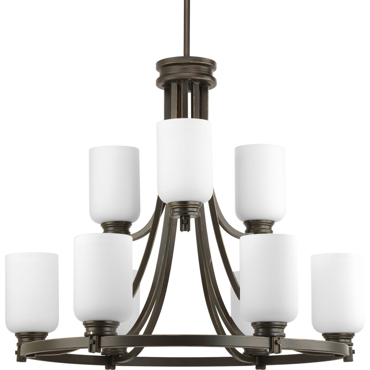 Graford 9 Light 27 inch Antique Bronze Chandelier Ceiling Light