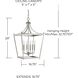 Peckham 6 Light 17 inch Polished Nickel Foyer Ceiling Light