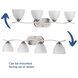 Antelo View Dr 4 Light 33 inch Brushed Nickel Bath Vanity Wall Light