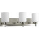 Graford 3 Light 21.75 inch Brushed Nickel Bath Vanity Wall Light