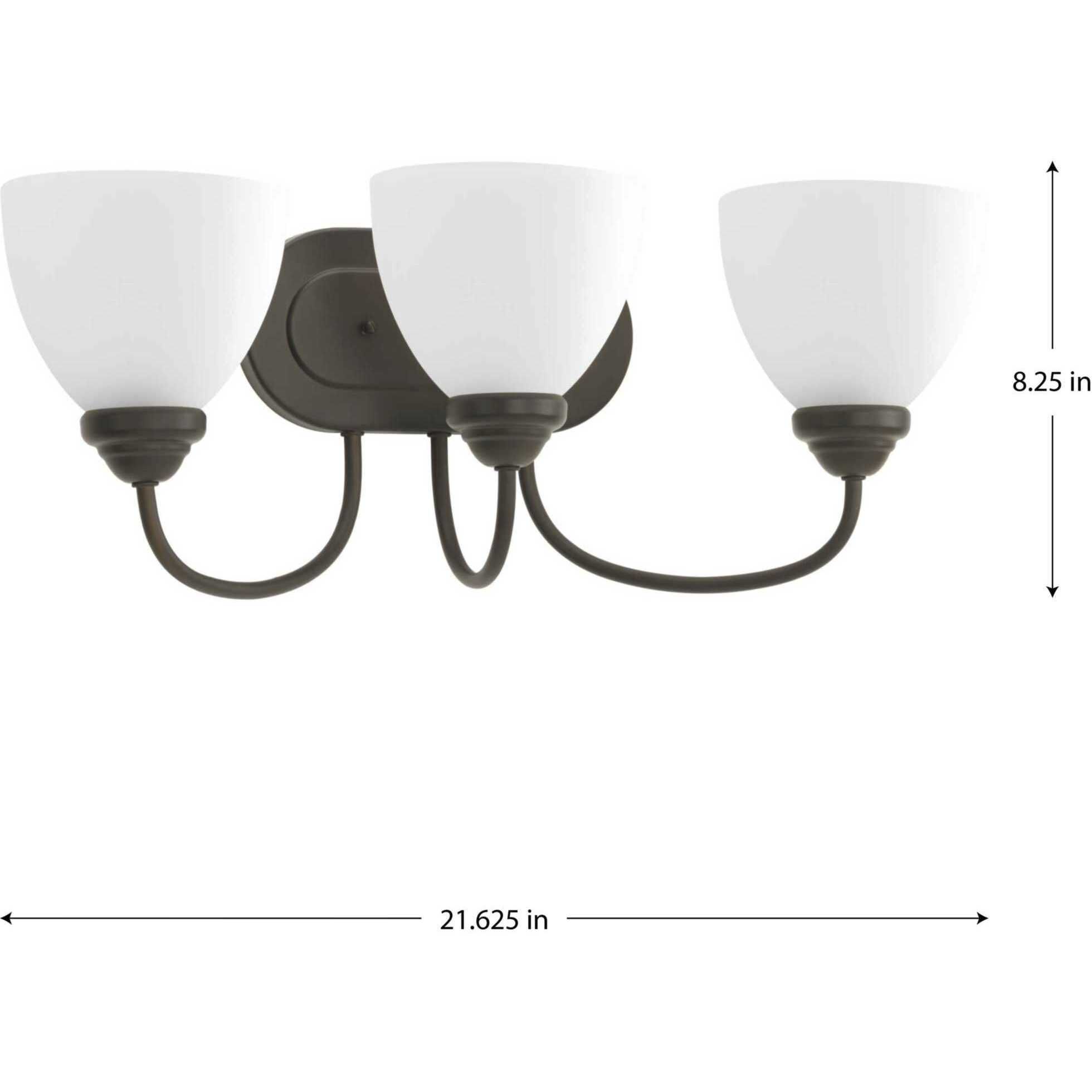 Armstrong 3 Light 21.63 inch Antique Bronze Bath Vanity Wall Light