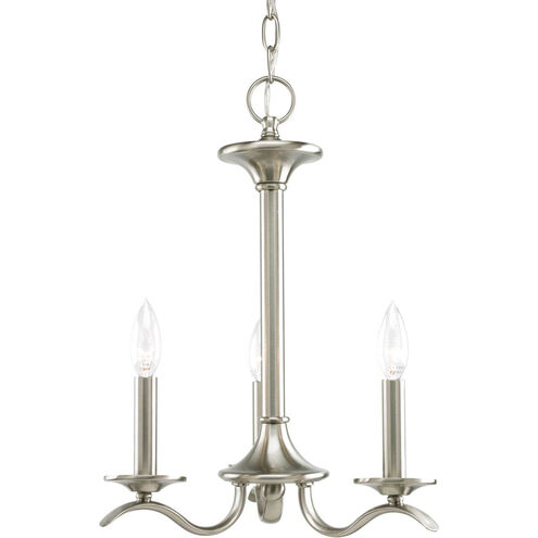 Briscoe 3 Light 17 inch Brushed Nickel Chandelier Ceiling Light