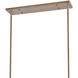 Greyson 8 Light 36 inch Light Wood with Satin Nickel Island Light Ceiling Light