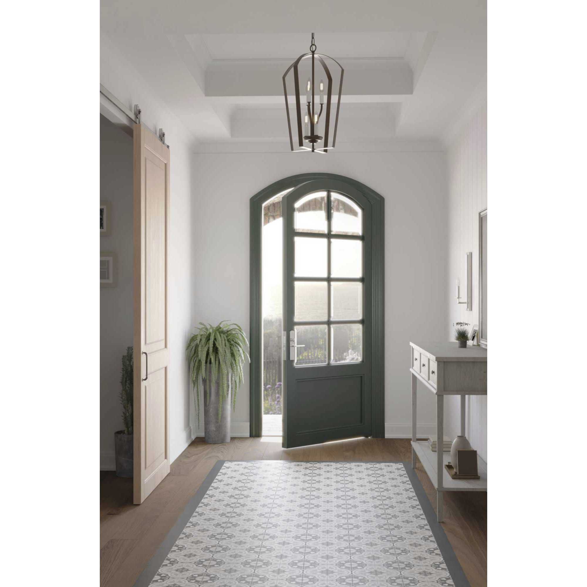 Crotone 6 Light 15 inch Antique Bronze Foyer Pendant Ceiling Light