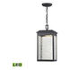 Acworth 7 inch 6.00 watt Textured Matte Black Outdoor Pendant