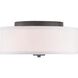 Briscoe 2 Light 13 inch Graphite Flush Mount Ceiling Light