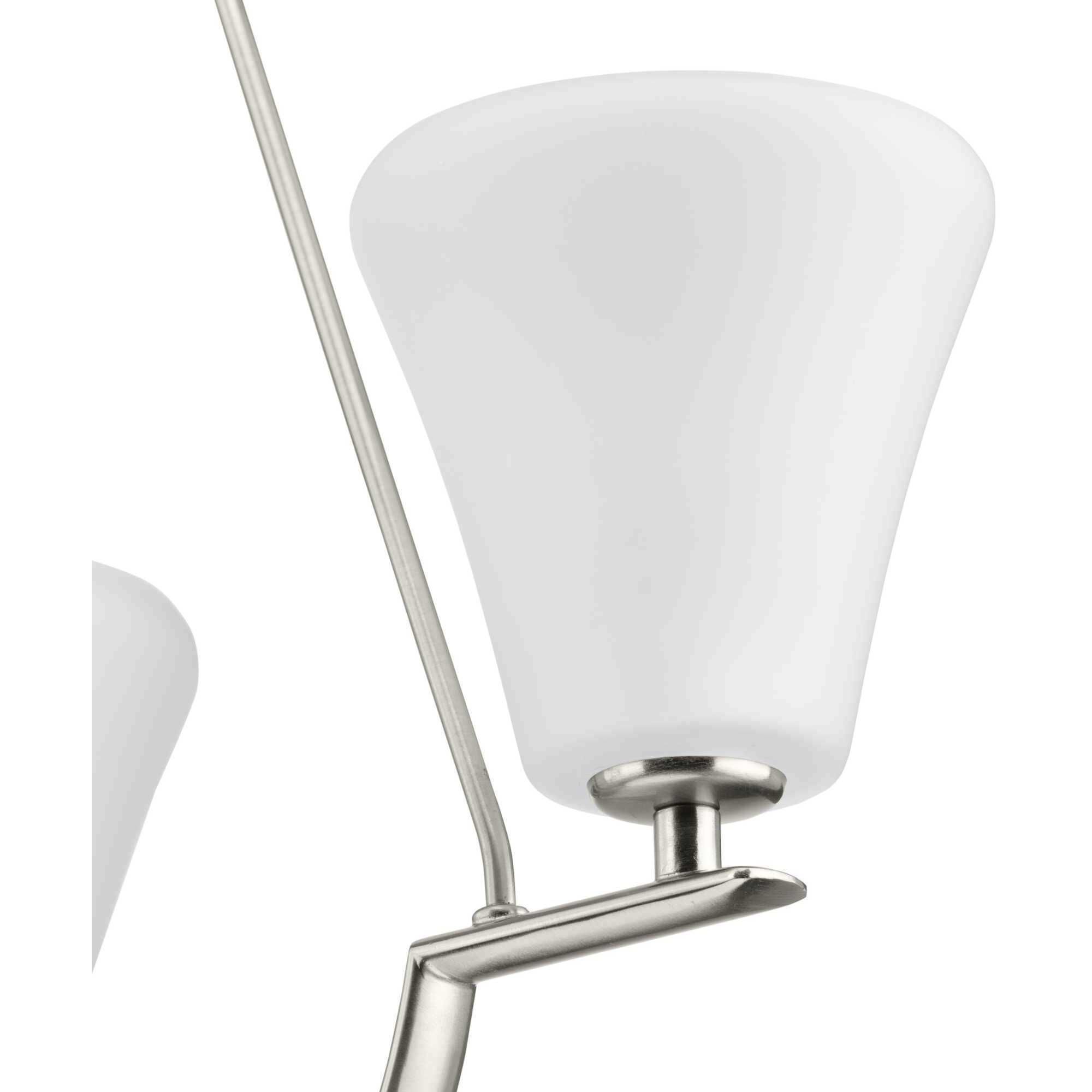 Annette St 3 Light 18 inch Brushed Nickel Foyer Chandelier Ceiling Light