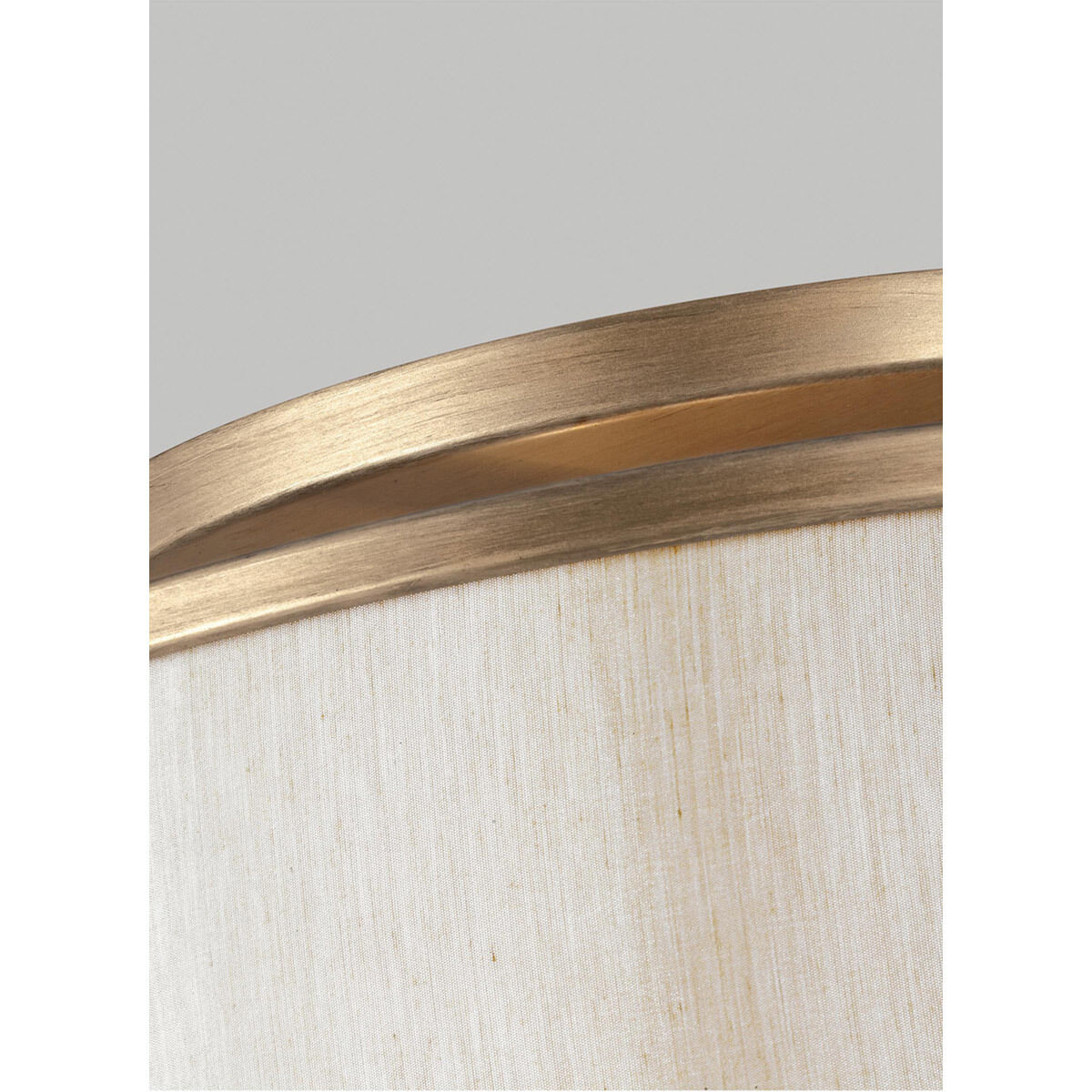 Cosenza 3 Light 20 inch Sunset Gold Semi-Flush Mount Ceiling Light, Cream Linen