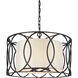 Earth 5 Light 25 inch Deep Bronze Chandelier Ceiling Light
