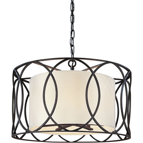 Earth 5 Light 25 inch Deep Bronze Chandelier Ceiling Light