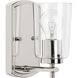 Art 1 Light 5 inch Polished Nickel Bath Vanity Wall Light