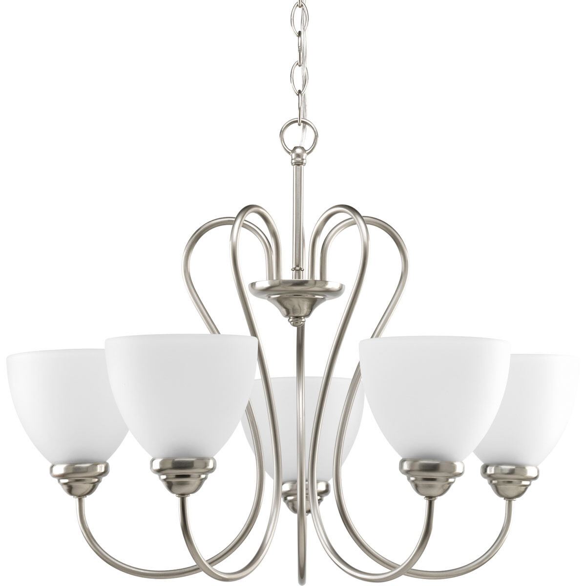 Armstrong 5 Light 25.25 inch Brushed Nickel Chandelier Ceiling Light