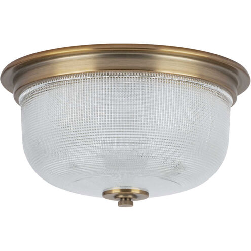 Artrude St 2 Light 12.38 inch Vintage Brass Flush Mount Ceiling Light